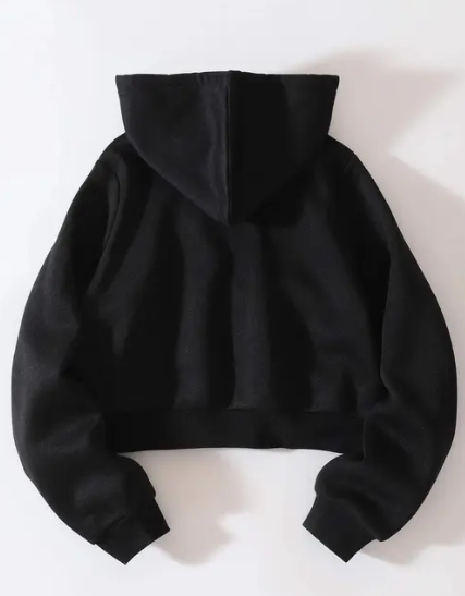 Crop Zipper Hoodie
